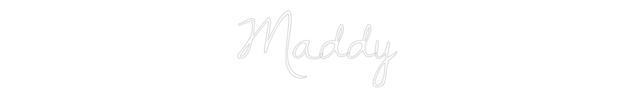 Custom Neon Text - Maddy