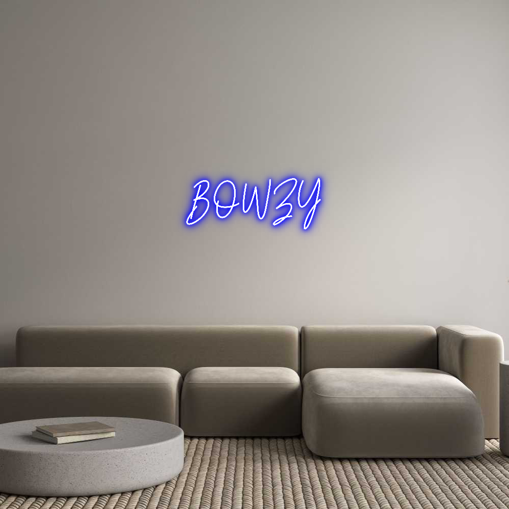 Custom Neon Text - BOWZY