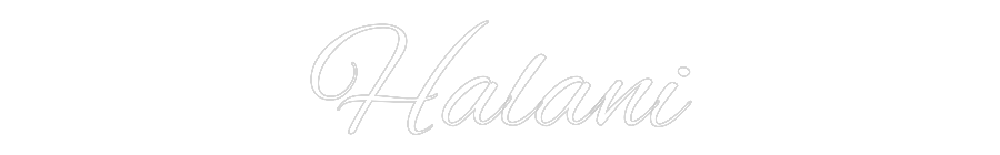 Custom Neon Text - Halani