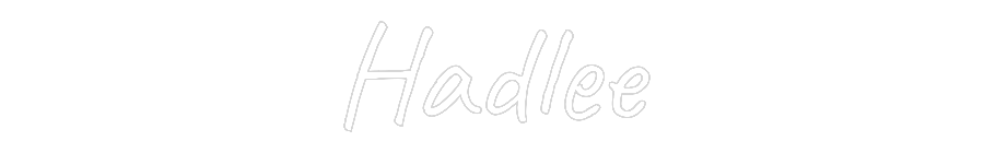 Custom Neon Text - Hadlee