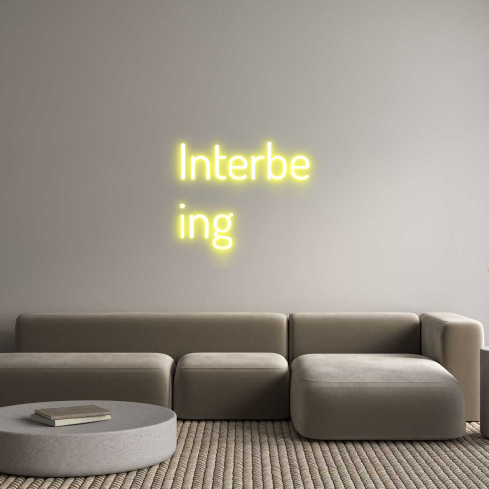 Custom Neon Text - Interbe
ing