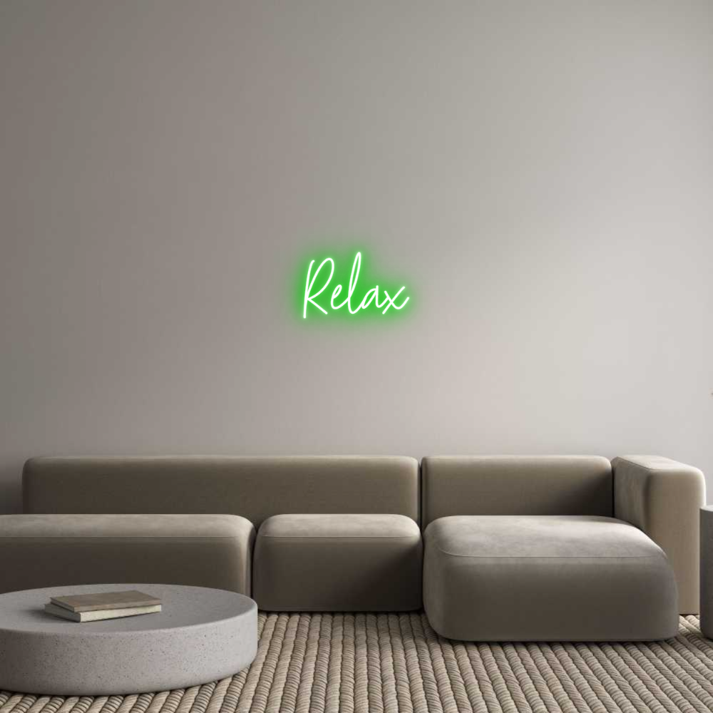 Custom Neon Text - Relax