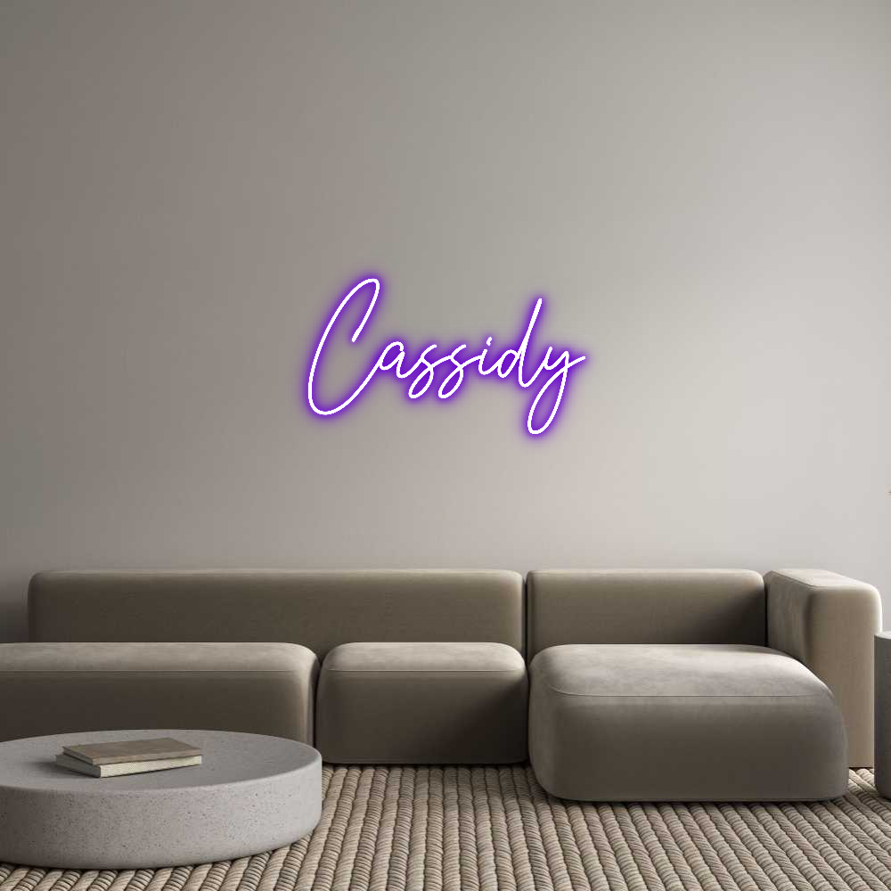 Custom Neon Text - Cassidy