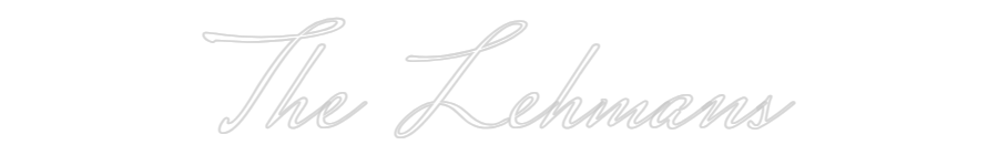 Custom Neon Text- The Lehmans