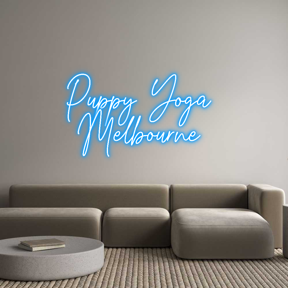 Custom Neon Text - Puppy Yoga
...