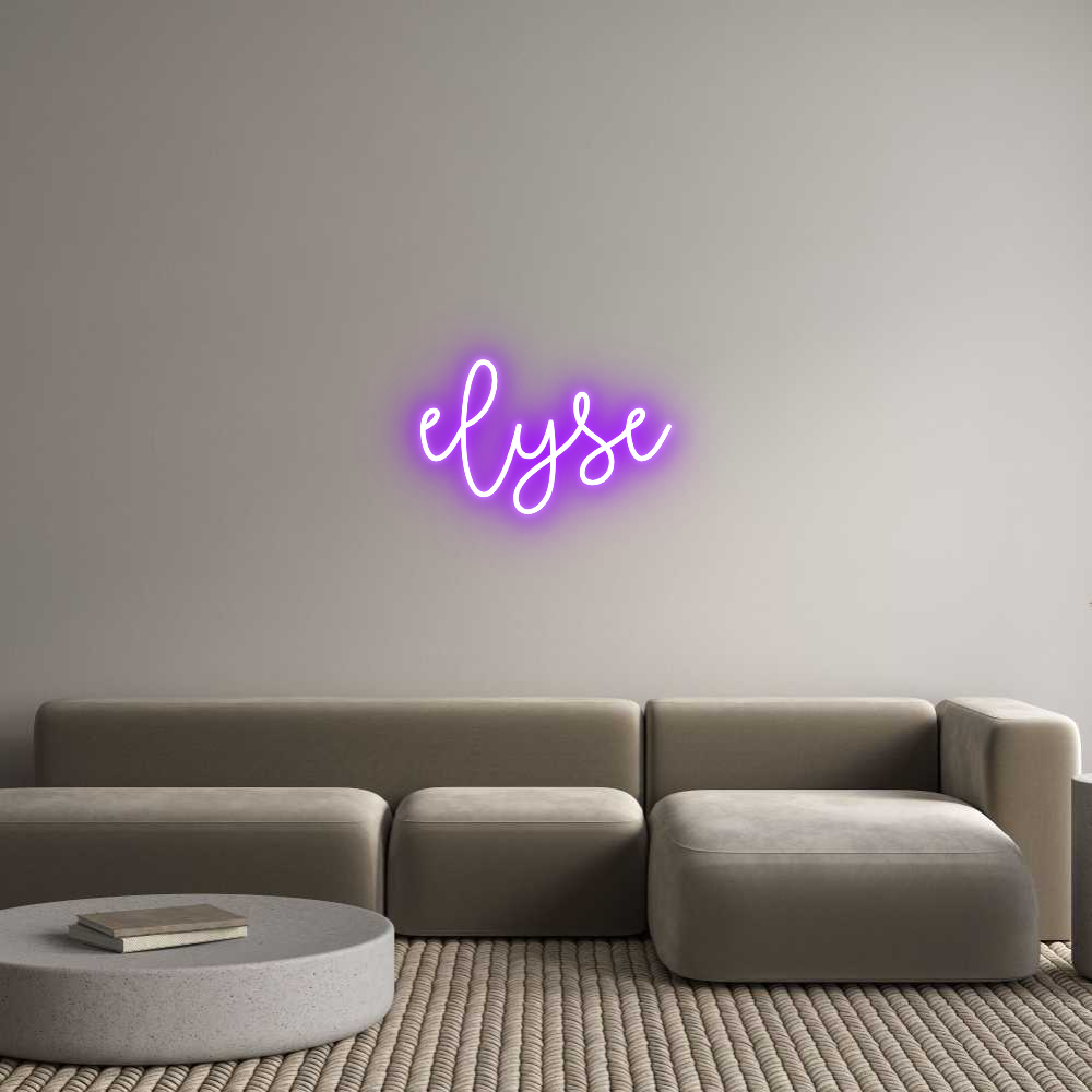 Custom Neon Text - elyse