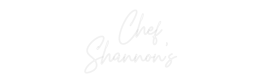 Custom Neon Text - Chef
Sha...