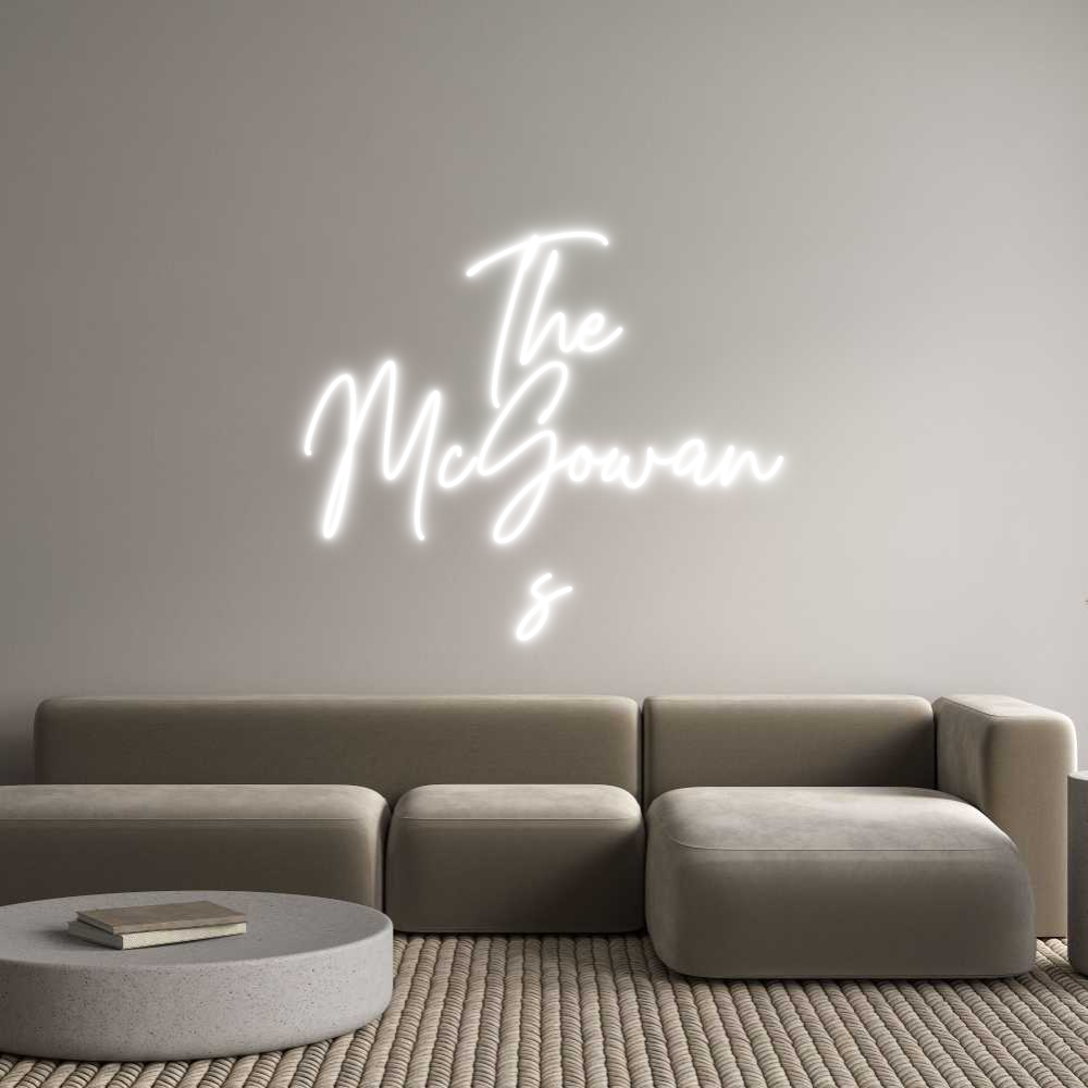 Custom Neon Text- The
McGowan
s
