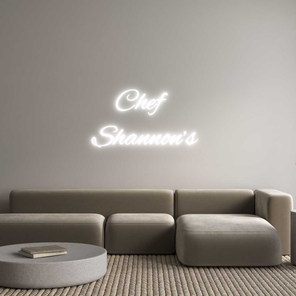 Custom Neon Text - Chef
Sha...