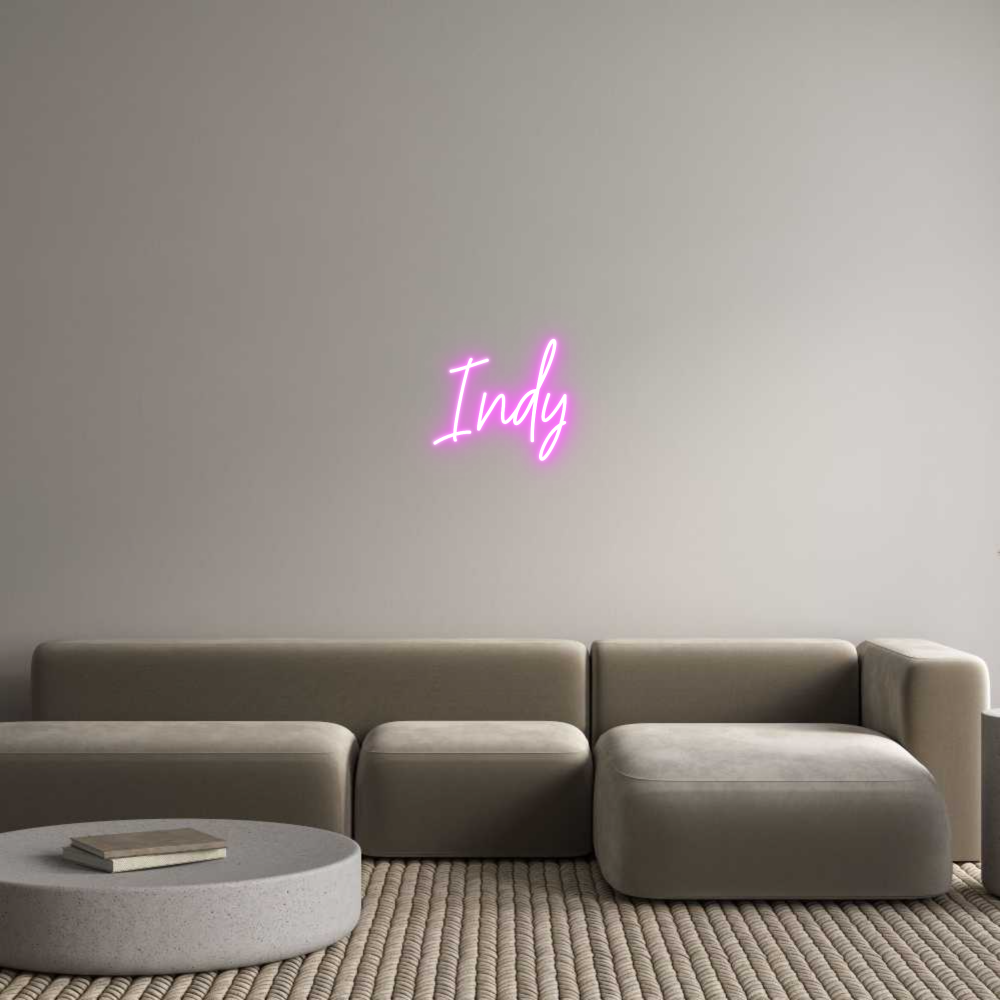 Custom Neon Text - Indy