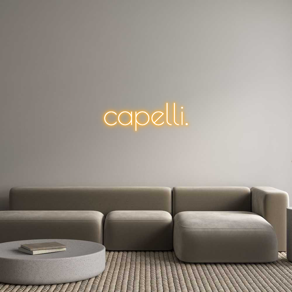 Custom Neon Text- capelli.