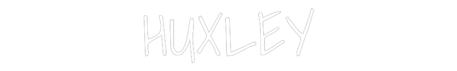 Custom Neon Text - HUXLEY