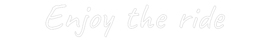Custom Neon Text- Enjoy the ride