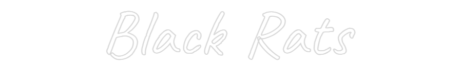 Custom Neon Text - Black Rats