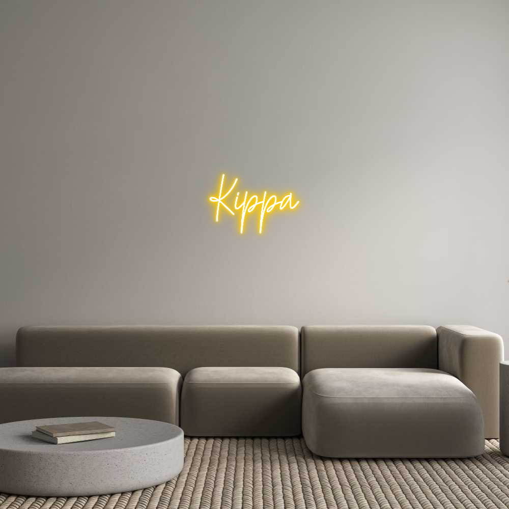 Custom Neon Text - Kippa