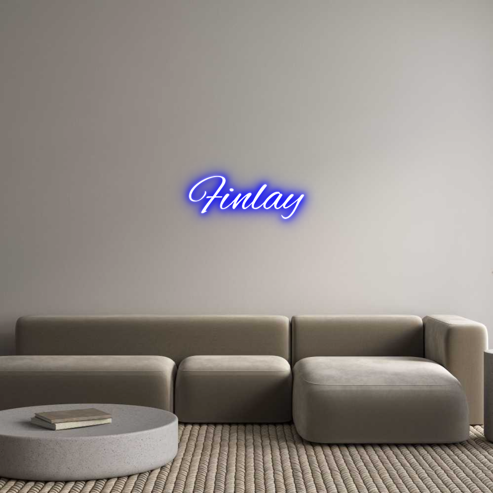 Custom Neon Text - Finlay