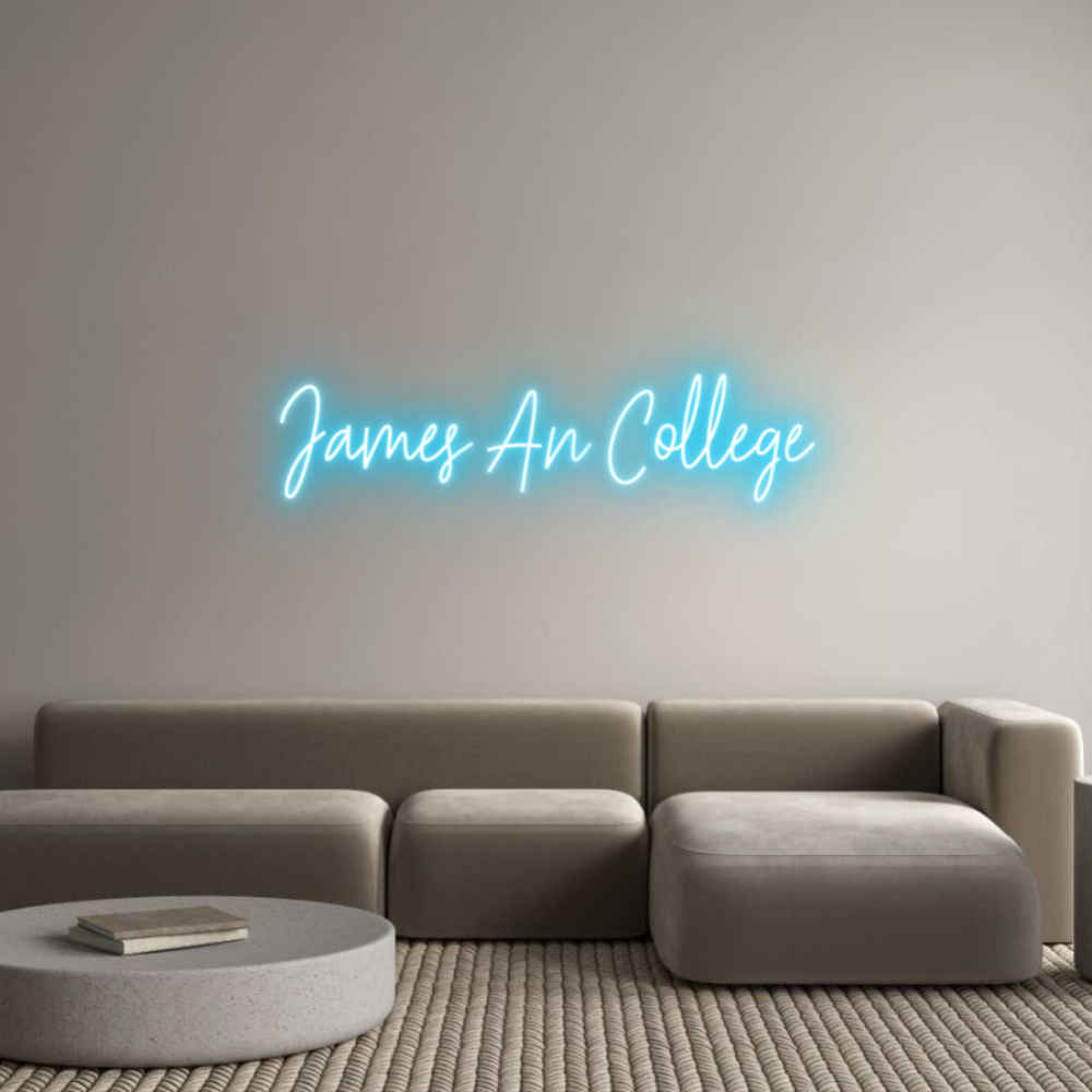 Custom Neon Text - James An Coll...