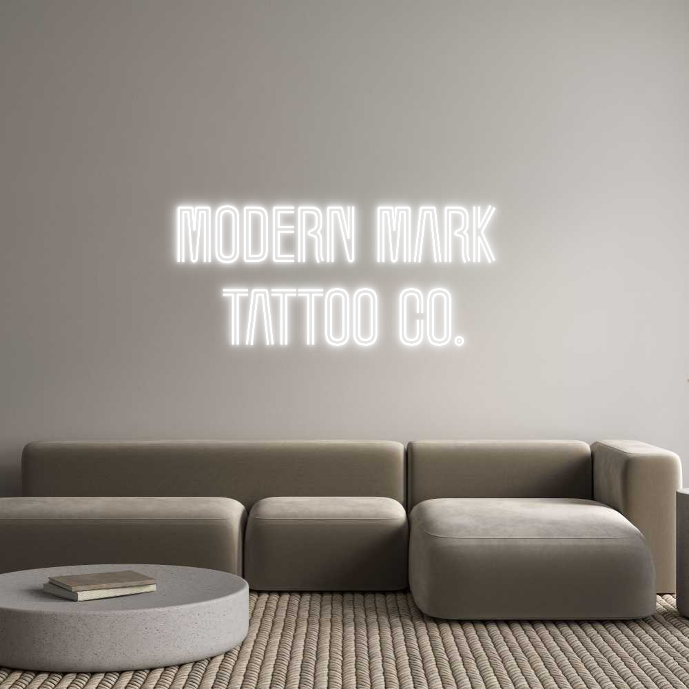 Custom Neon Text - Modern Mark
...