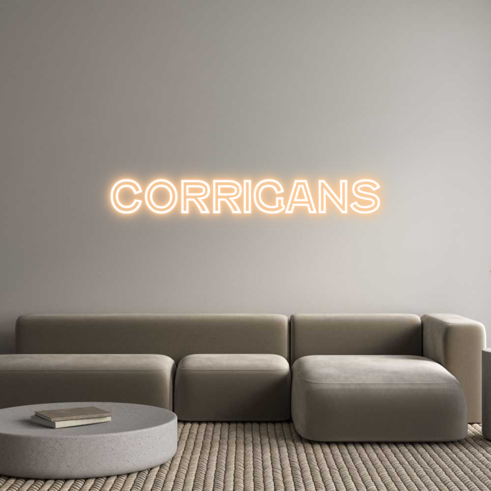Custom Neon Text- Corrigans
