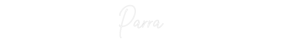 Custom Neon Text - Parra