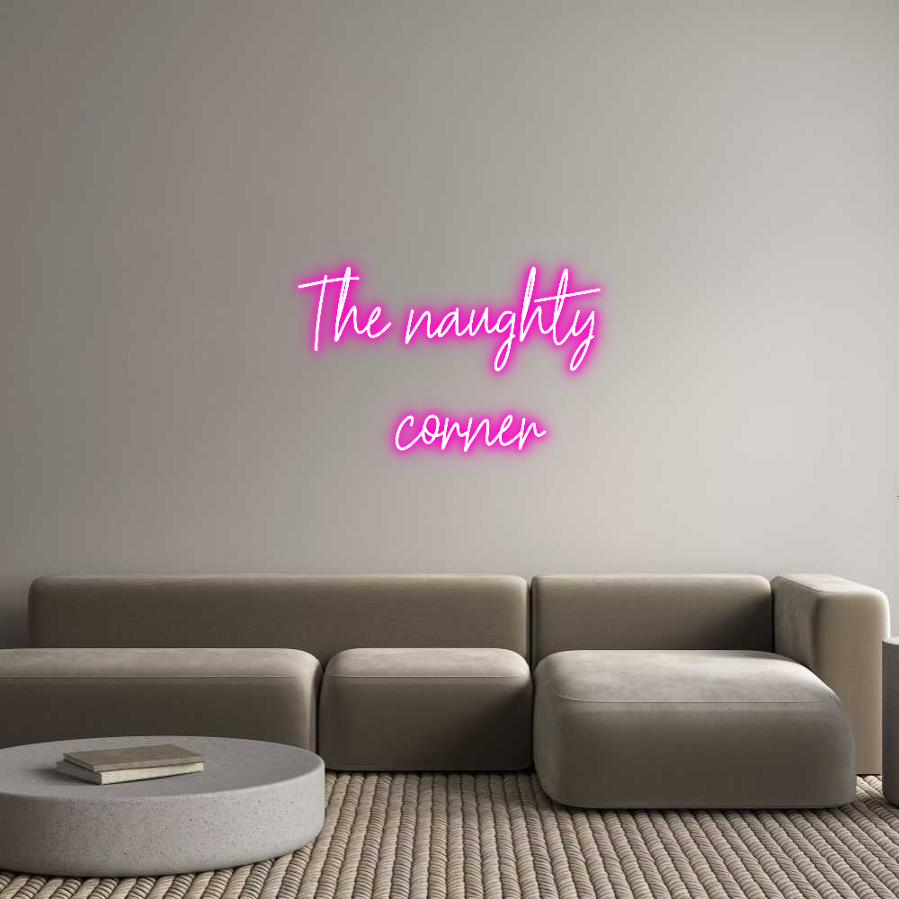 Custom Neon Text- The naughty
...