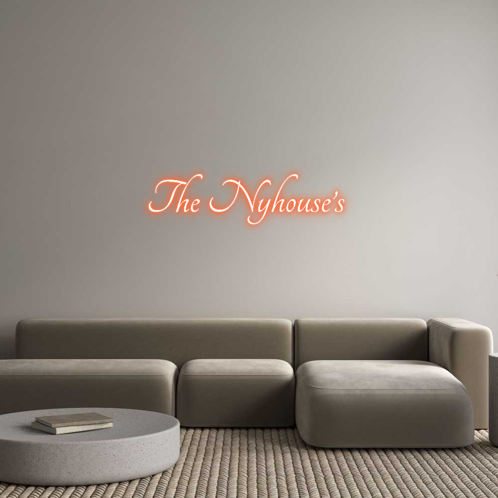 Custom Neon Text - The Nyhouse’s