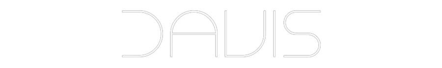 Custom Neon Text - DAVIS