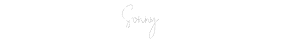 Custom Neon Text - Sonny
