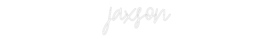 Custom Neon Text - jaxson