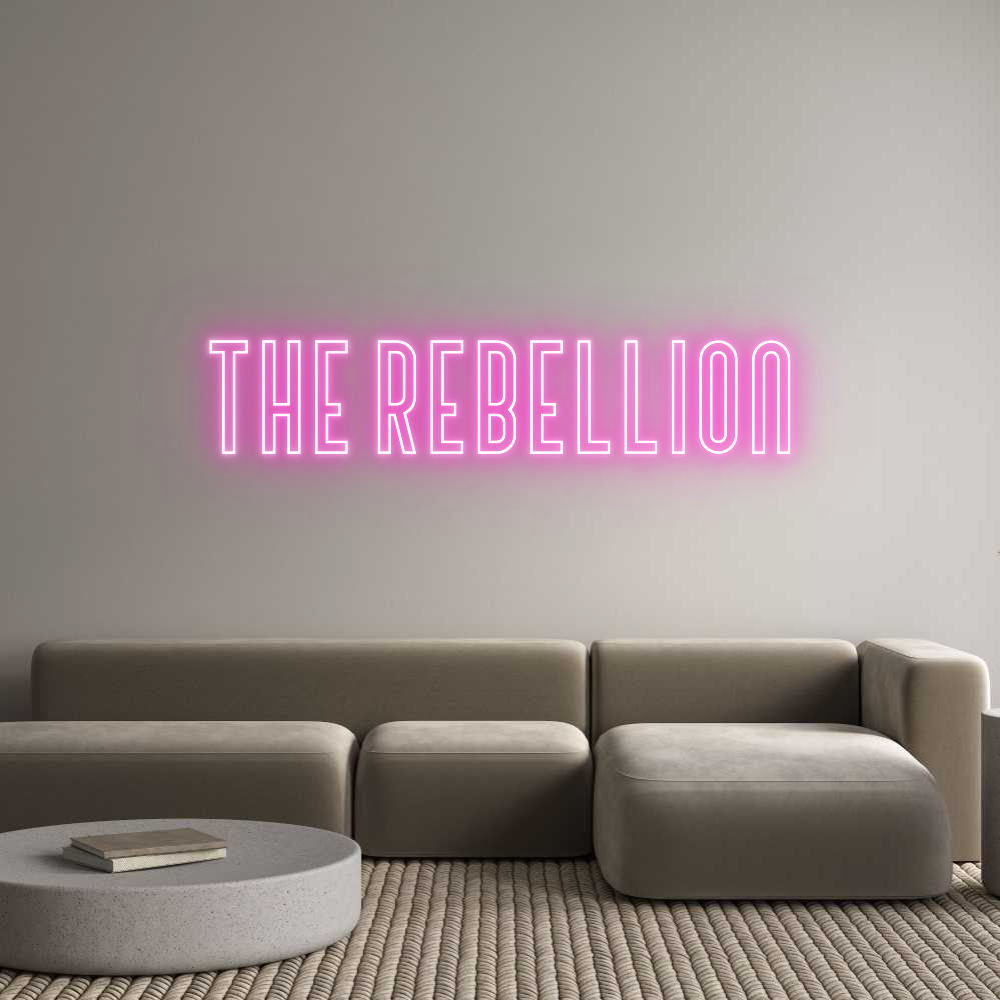 Custom Neon Text - The Rebellion