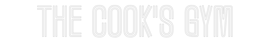 Custom Neon Text- The Cook's Gym