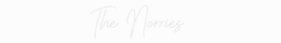 Custom Neon Text- The Norries