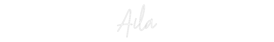 Custom Neon Text - Aila