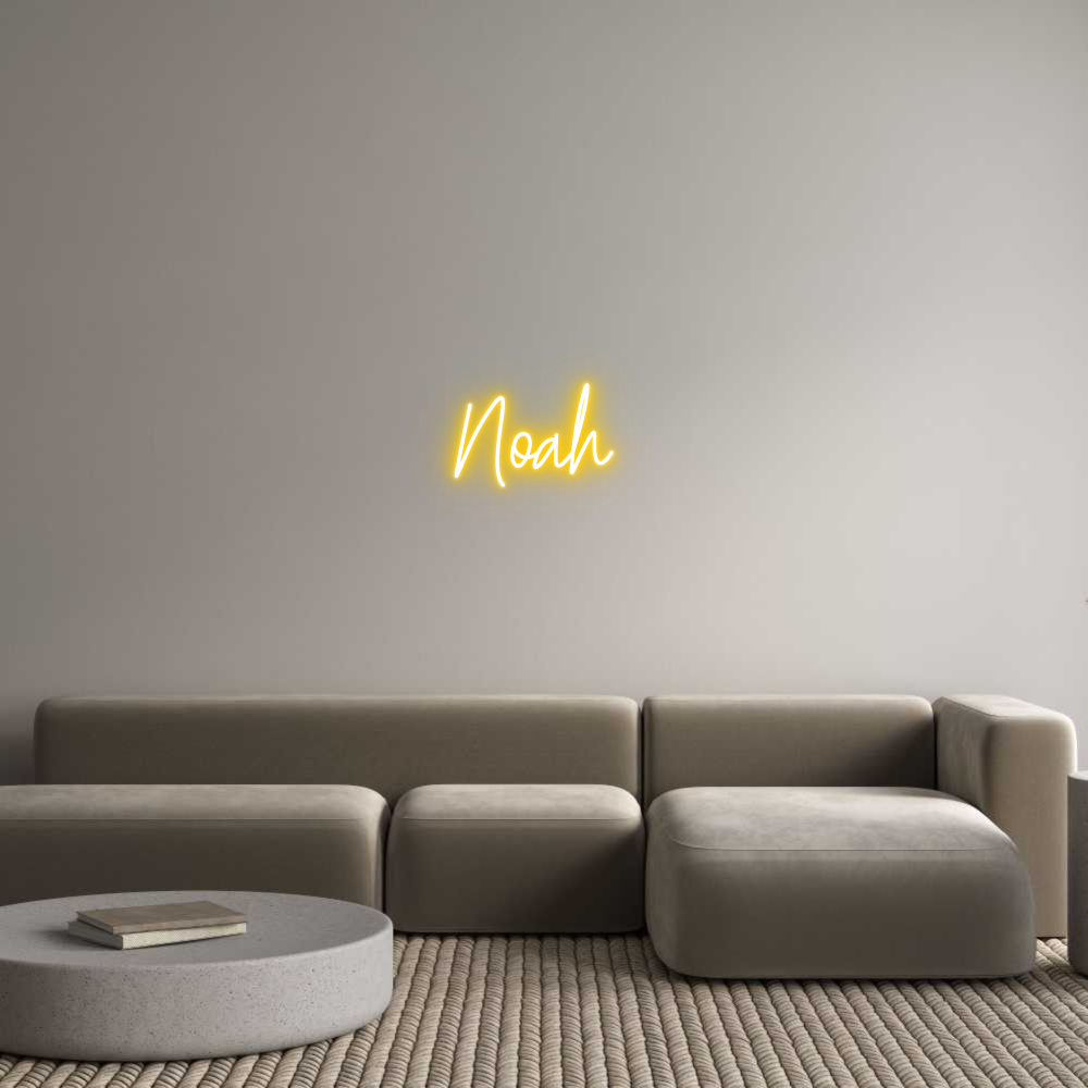 Custom Neon Text - Noah