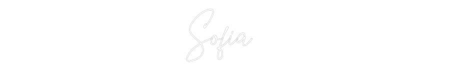Custom Neon Text - Sofia