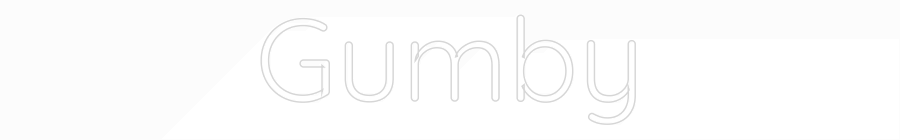 Custom Neon Text - Gumby