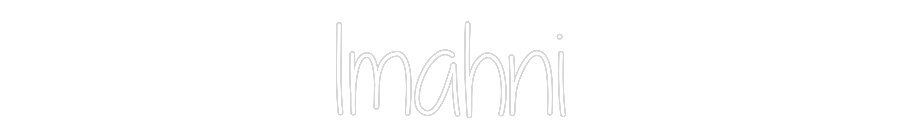 Custom Neon Text - Imahni
