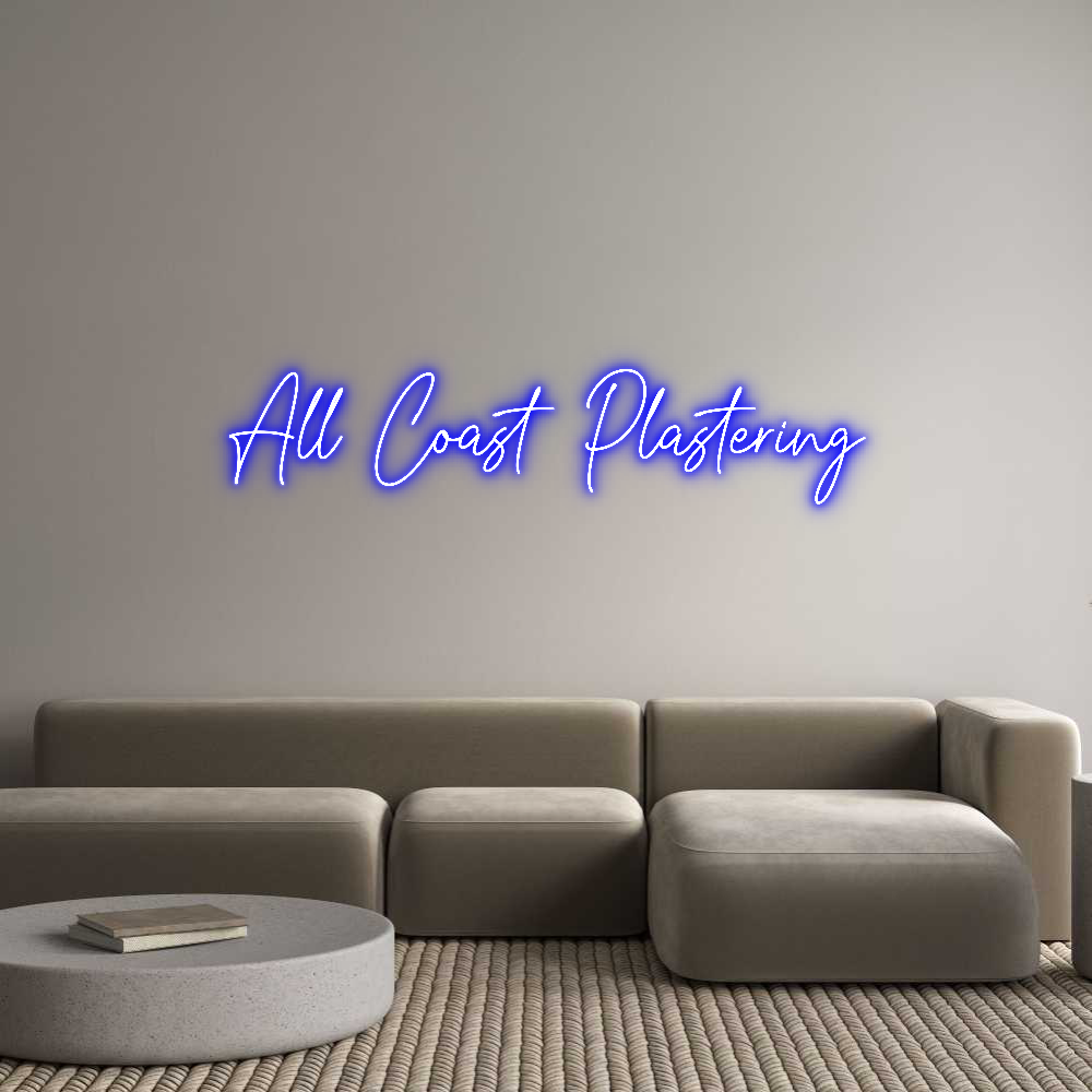 Custom Neon Text - All Coast Pla...