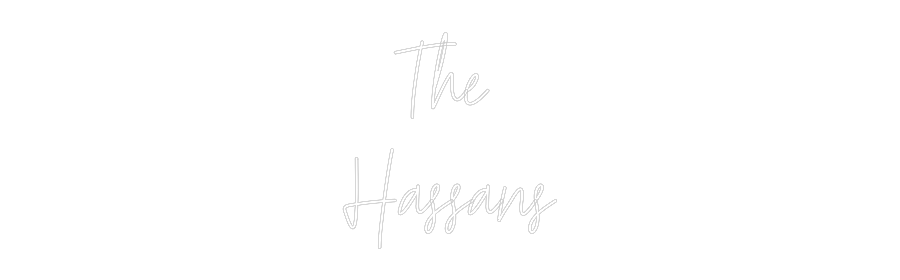Custom Neon Text - The
Hassans