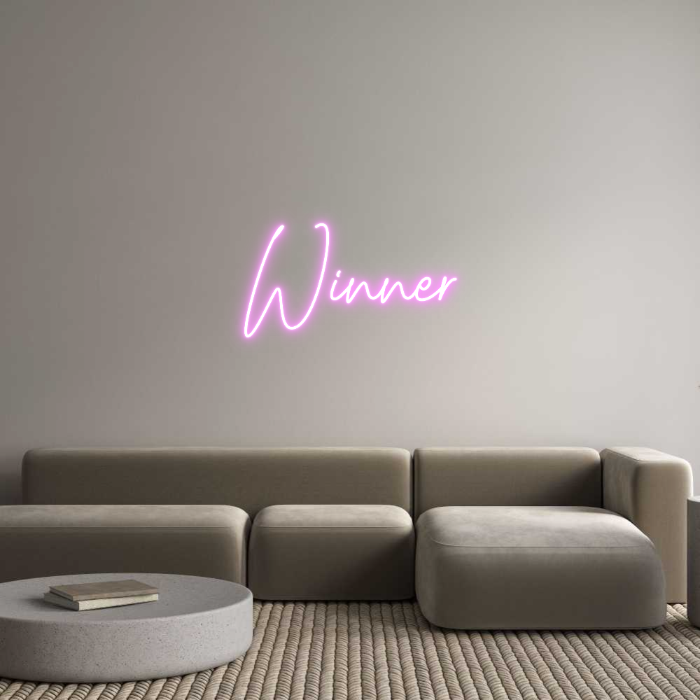 Custom Neon Text - Winner