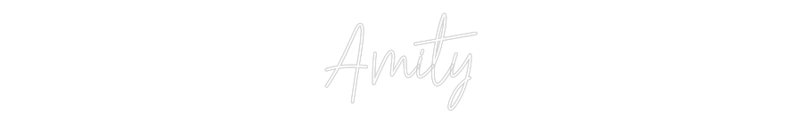 Custom Neon Text - Amity