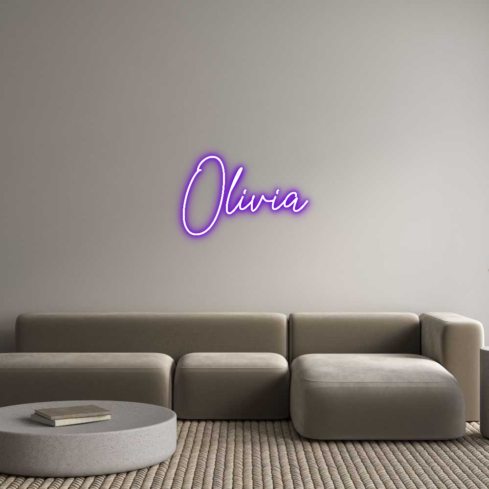 Custom Neon Text - Olivia