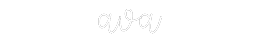 Custom Neon Text - ava