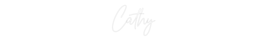 Custom Neon Text - Cathy