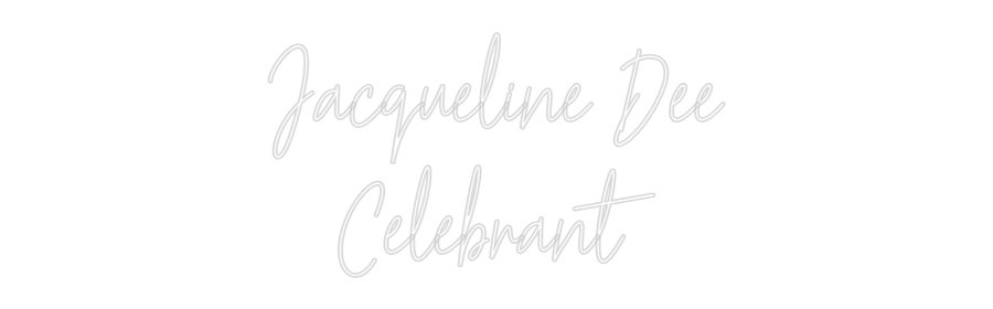 Custom Neon Text - Jacqueline De...