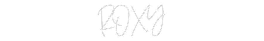 Custom Neon Text - ROXY