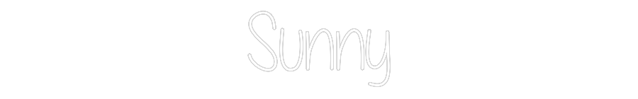 Custom Neon Text - Sunny