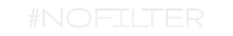 Custom Neon Text- #NOFILTER