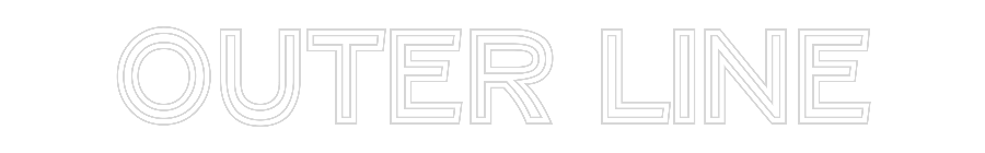 Custom Neon Text - Outer Line