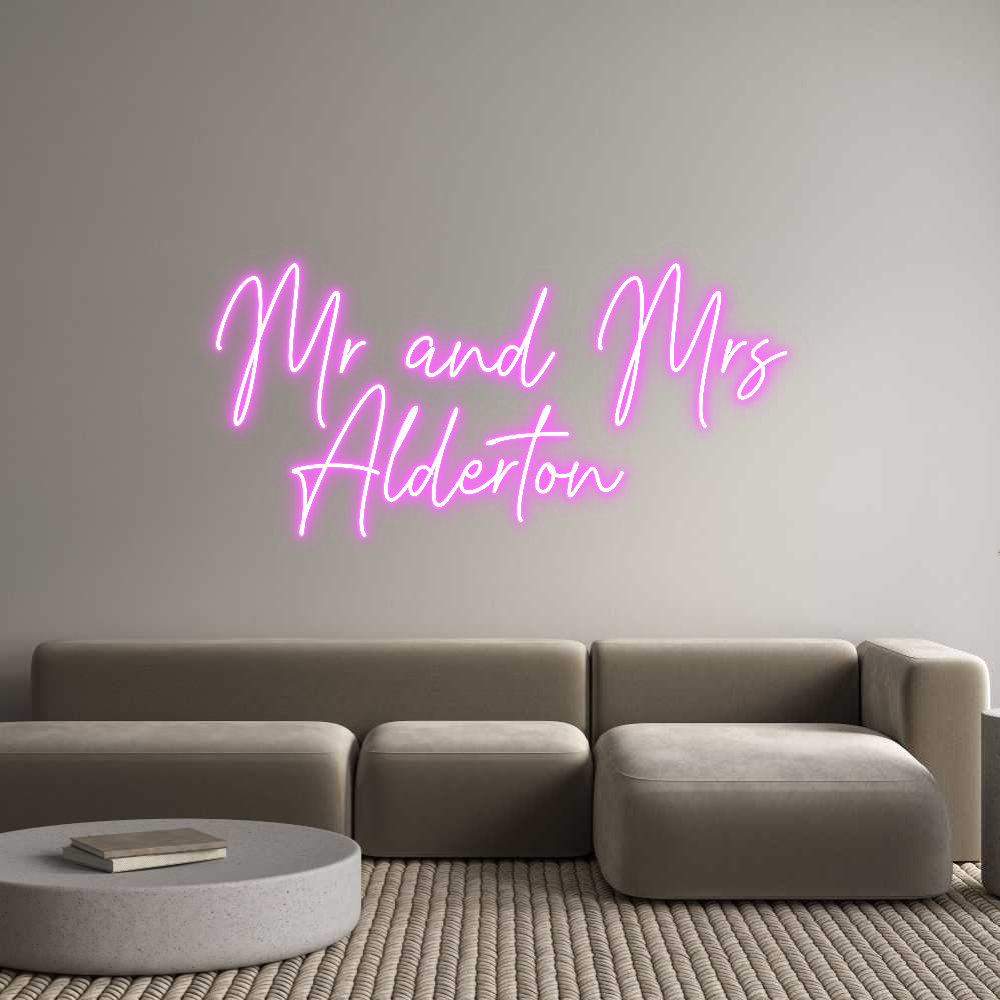 Custom Neon Text - Mr and Mrs
...